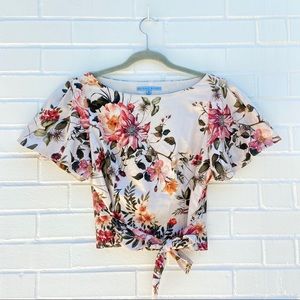 Antonio Melani Floral Top Tie Waist